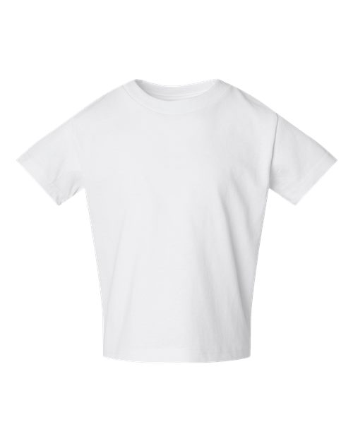 Rabbit Skins 3301T Toddler Cotton Jersey Tee - White - front