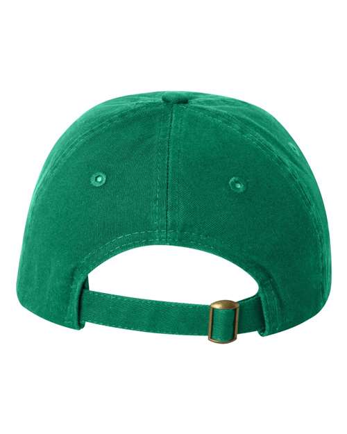 Valucap VC300Y Youth Small Fit Bio-Washed Dad Hat - Kelly - back
