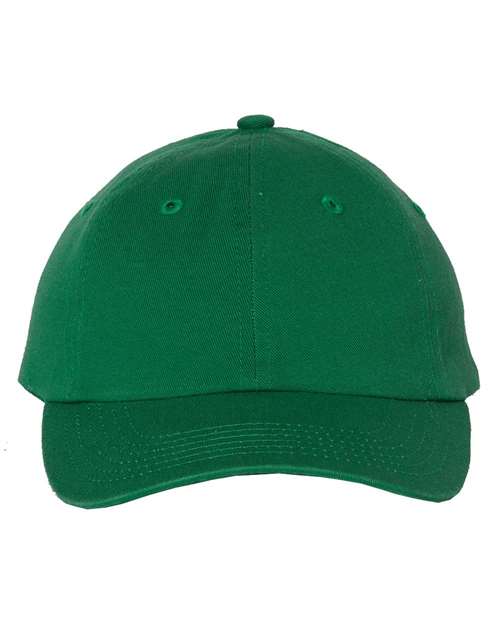 Valucap VC300Y Youth Small Fit Bio-Washed Dad Hat - Kelly - front