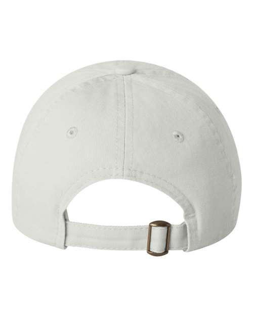 Valucap VC300Y Youth Small Fit Bio-Washed Dad Hat - White - back