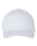 Valucap VC300Y Youth Small Fit Bio-Washed Dad Hat - White - front