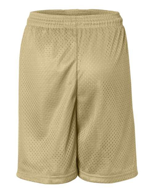 Badger 2207 Youth Pro Mesh 6" Shorts - Vegas Gold - back