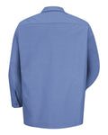Red Kap SP14 Men's Industrial Long Sleeve Work Shirt - Petrol Blue - back