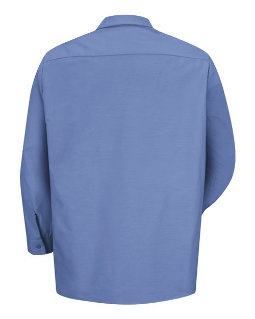 Red Kap SP14 Men's Industrial Long Sleeve Work Shirt - Petrol Blue - back