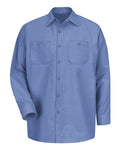 Red Kap SP14 Men's Industrial Long Sleeve Work Shirt - Petrol Blue - front