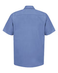 Red Kap SP24 Men's Industrial Short Sleeve Work Shirt - Petrol Blue - back