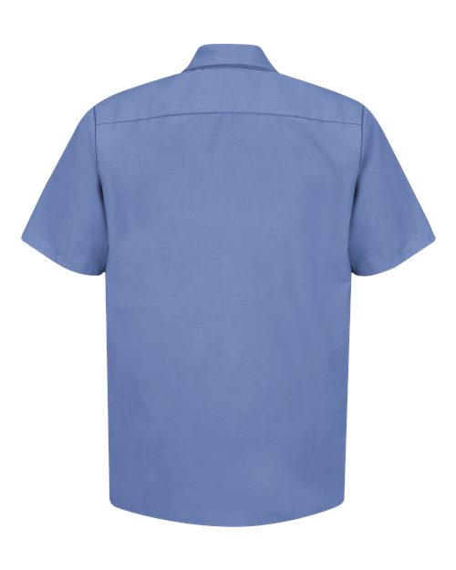 Red Kap SP24 Men's Industrial Short Sleeve Work Shirt - Petrol Blue - back