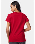 Hanes SL04 Women's Perfect-T T-Shirt - Deep Red - model back