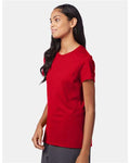 Hanes SL04 Women's Perfect-T T-Shirt - Deep Red - model side