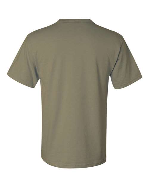 Jerzees 29MPR Unisex Dri-Power 50/50 Pocket T-Shirt - Khaki - back