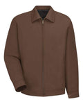 Red Kap JT22 Men's Waist Length Jacket - Brown - front