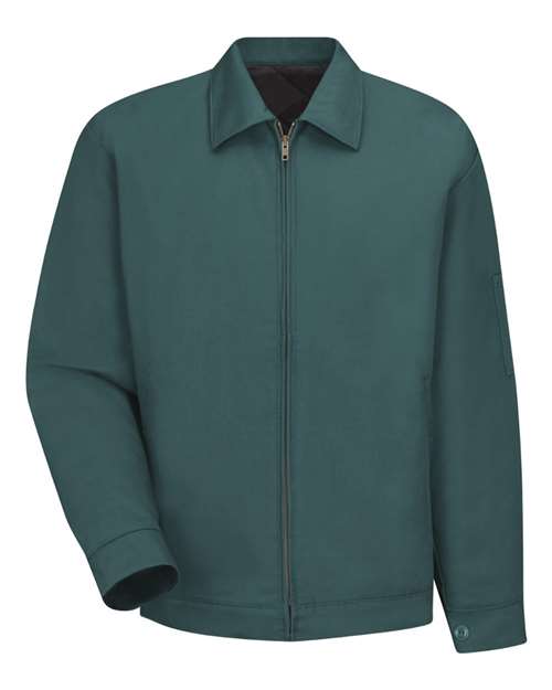 Red Kap JT22 Men's Waist Length Jacket - Spruce Green - front