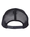 Richardson 112PL 112+ R-Flex Adjustable Trucker Cap - Black - back