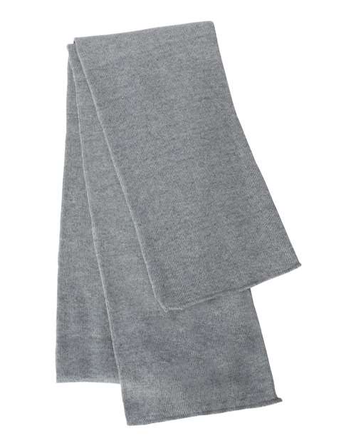 Sportsman SP04 Knit Scarf - Heather Grey - front