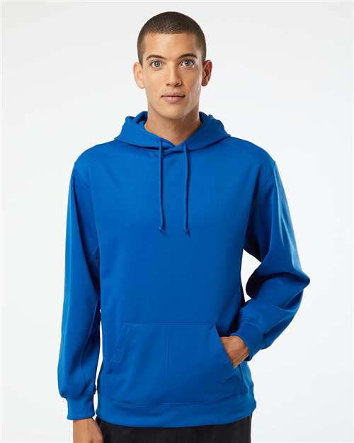 Badger 1454 Performance Fleece Hooded Sweatshirt - Royal - model front