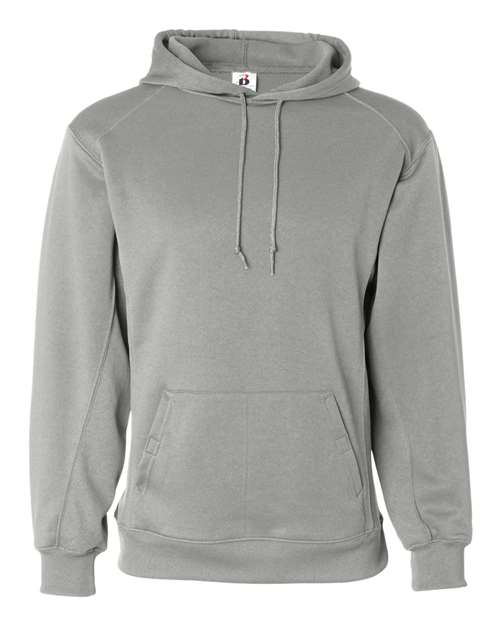 Badger 1454 Performance Fleece Hooded Sweatshirt - Silver - front