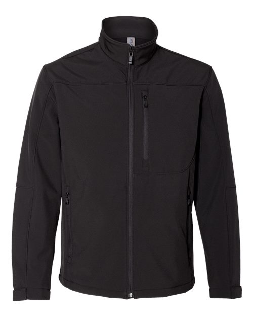 Weatherproof 6500 Men's Soft Shell Jacket - Black - front