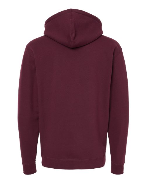 Independent Trading Co. IND4000 Heavyweight Hooded Sweatshirt - Maroon - back