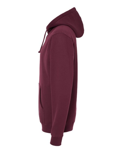 Independent Trading Co. IND4000 Heavyweight Hooded Sweatshirt - Maroon - side