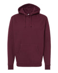 Independent Trading Co. IND4000 Heavyweight Hooded Sweatshirt - Maroon - flat front