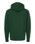 Independent Trading Co. IND4000 Heavyweight Hooded Sweatshirt - Dark Green - back