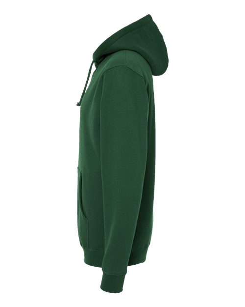 Independent Trading Co. IND4000 Heavyweight Hooded Sweatshirt - Dark Green - side