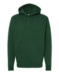 Independent Trading Co. IND4000 Heavyweight Hooded Sweatshirt - Dark Green - flat front