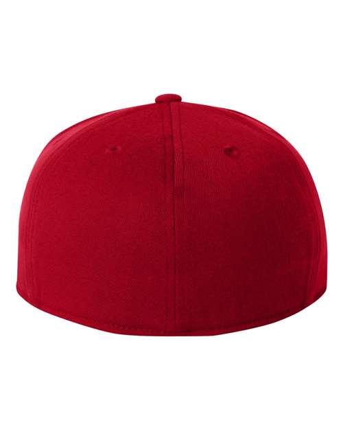 Flexfit 6210FF 210 Flat Bill Cap - Red - back