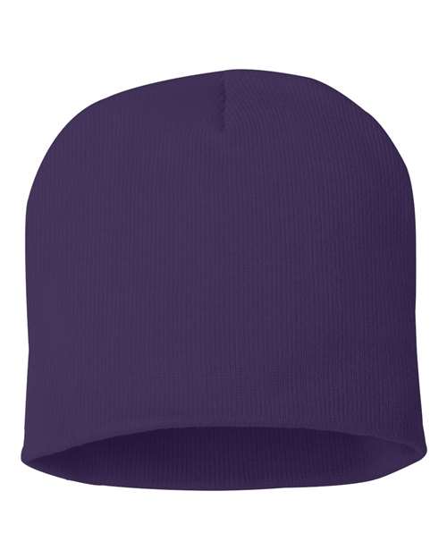 Sportsman SP08 8" Beanie - Purple - back