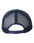 Valucap 8804H Five-Panel Trucker Cap - Navy - back