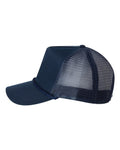 Valucap 8804H Five-Panel Trucker Cap - Navy - side