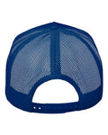 Valucap 8804H Five-Panel Trucker Cap - Royal Blue - back