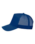 Valucap 8804H Five-Panel Trucker Cap - Royal Blue - side