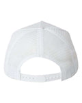 Valucap 8804H Five-Panel Trucker Cap - White - back