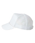 Valucap 8804H Five-Panel Trucker Cap - White - side
