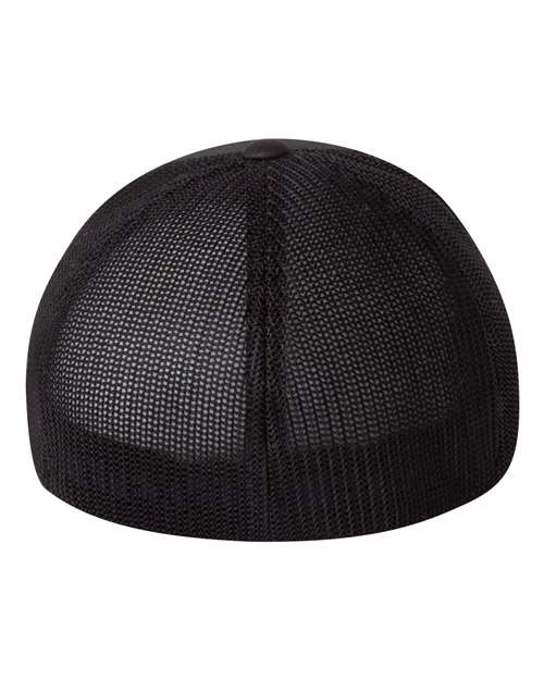 Flexfit 6511 Trucker Cap - Black - back