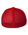 Flexfit 6511 Trucker Cap - Red - back