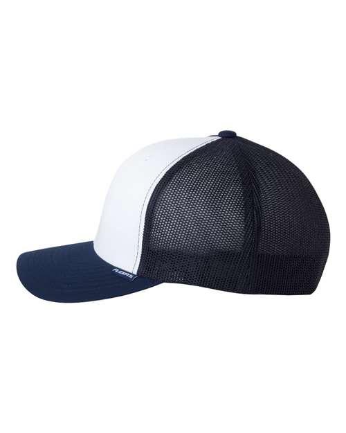 Flexfit 6511 Trucker Cap - Navy/ White/ Navy - side
