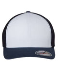 Flexfit 6511 Trucker Cap - Navy/ White/ Navy - front