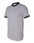 Augusta Sportswear 710 Unisex 50/50 Ringer T-Shirt - Athletic Heather/ Black - front