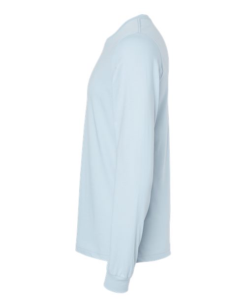 Bella+Canvas 3501 Unisex Jersey Long Sleeve Tee - Baby Blue - side