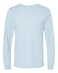 Bella+Canvas 3501 Unisex Jersey Long Sleeve Tee - Baby Blue - flat front