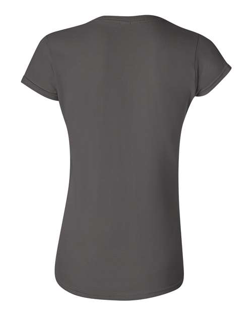 Gildan 64000L Women's Softstyle T-Shirt - Charcoal - back