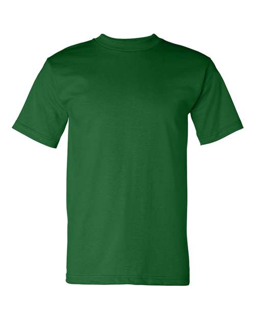 Bayside 5100 Unisex USA-Made Heavyweight T-Shirt - Kelly Green - front