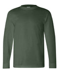 Bayside 6100 Unisex USA-Made Long Sleeve T-Shirt - Forest Green - front