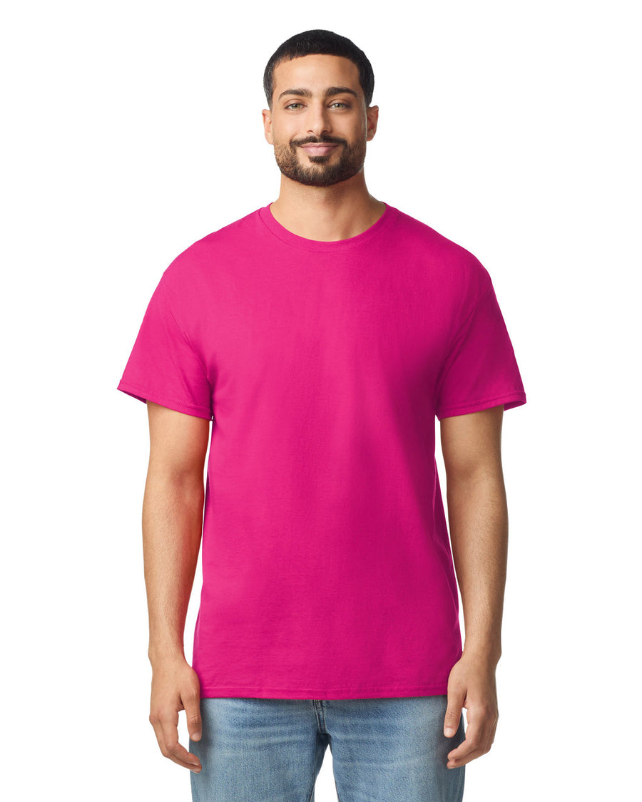 Gildan G300 Heavyweight Cotton T-Shirt - Heliconia - model front