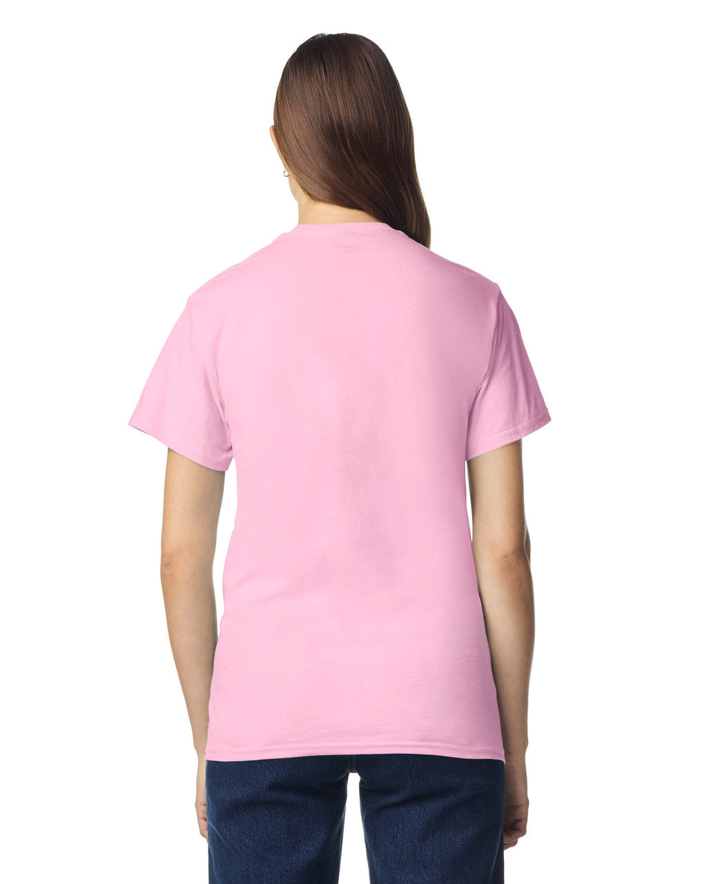 Gildan G300 Heavyweight Cotton T-Shirt - Light Pink - model back