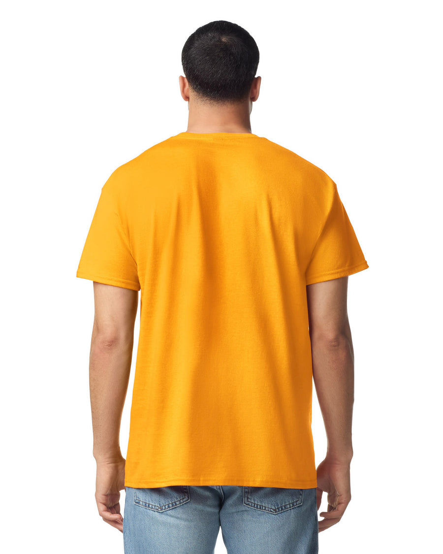 Gildan G300 Heavyweight Cotton T-Shirt - Gold - model back