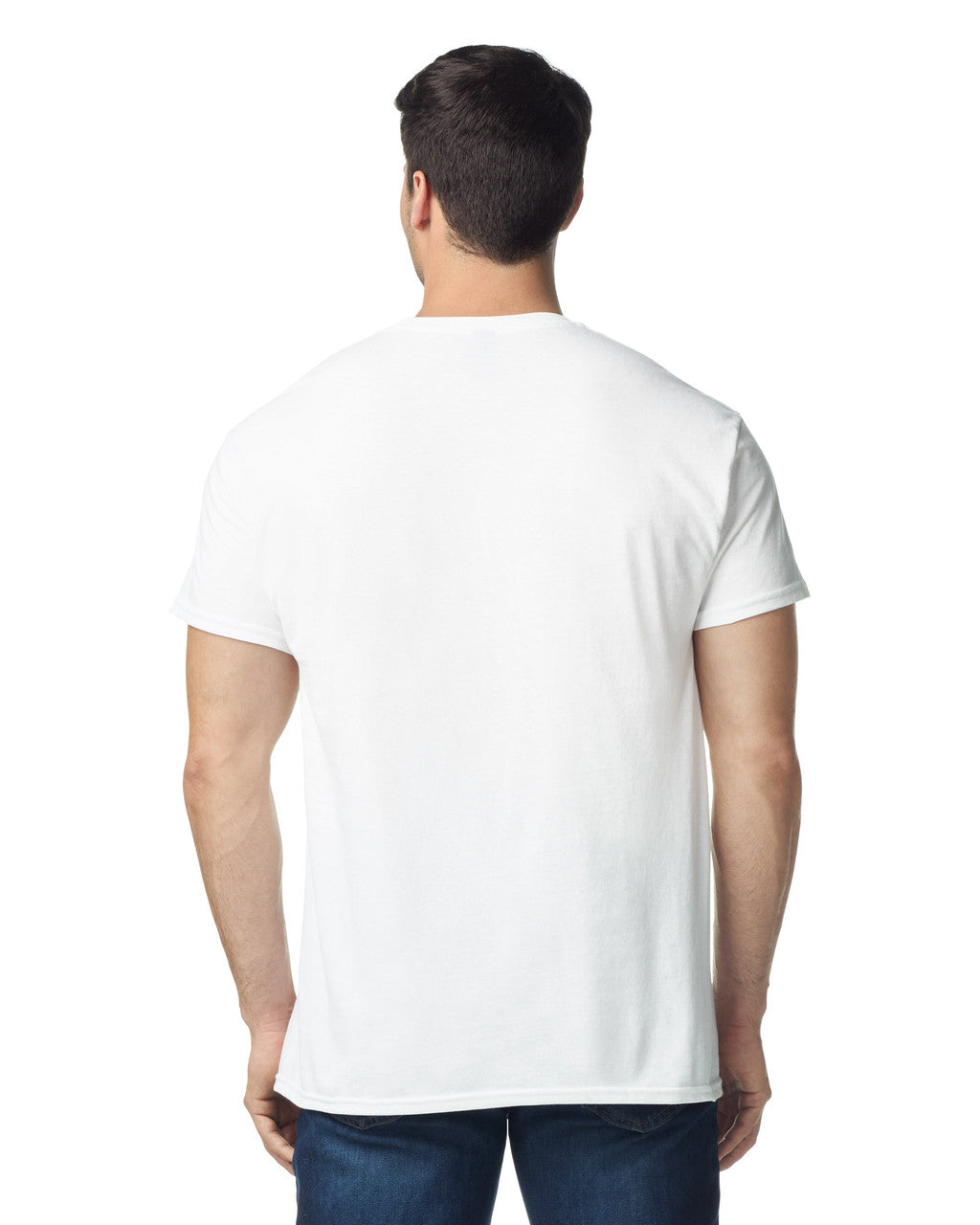 Gildan G300 Heavyweight Cotton T-Shirt - White - model back