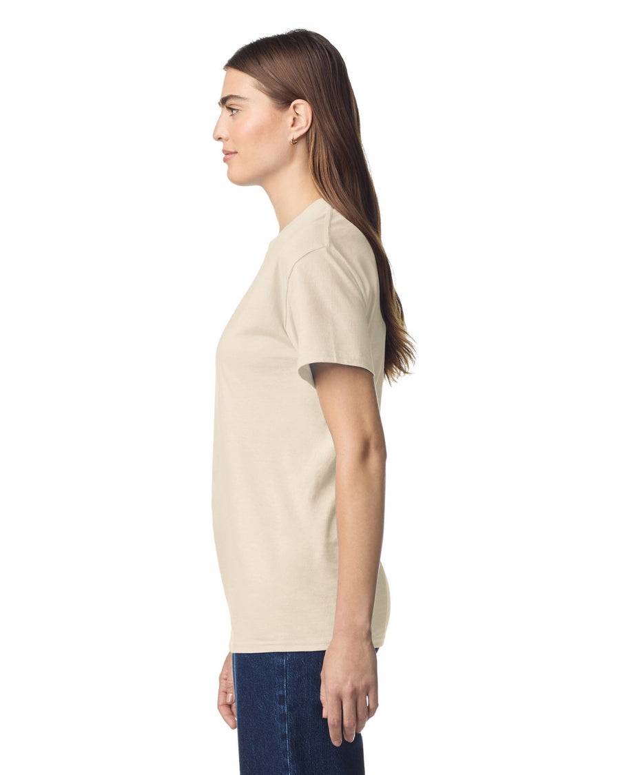 Gildan G300 Heavyweight Cotton T-Shirt - Natural - model side